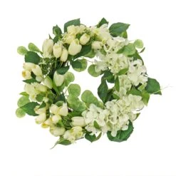 22 In. Spring Wreath With Tulip And Buttercup Blooms