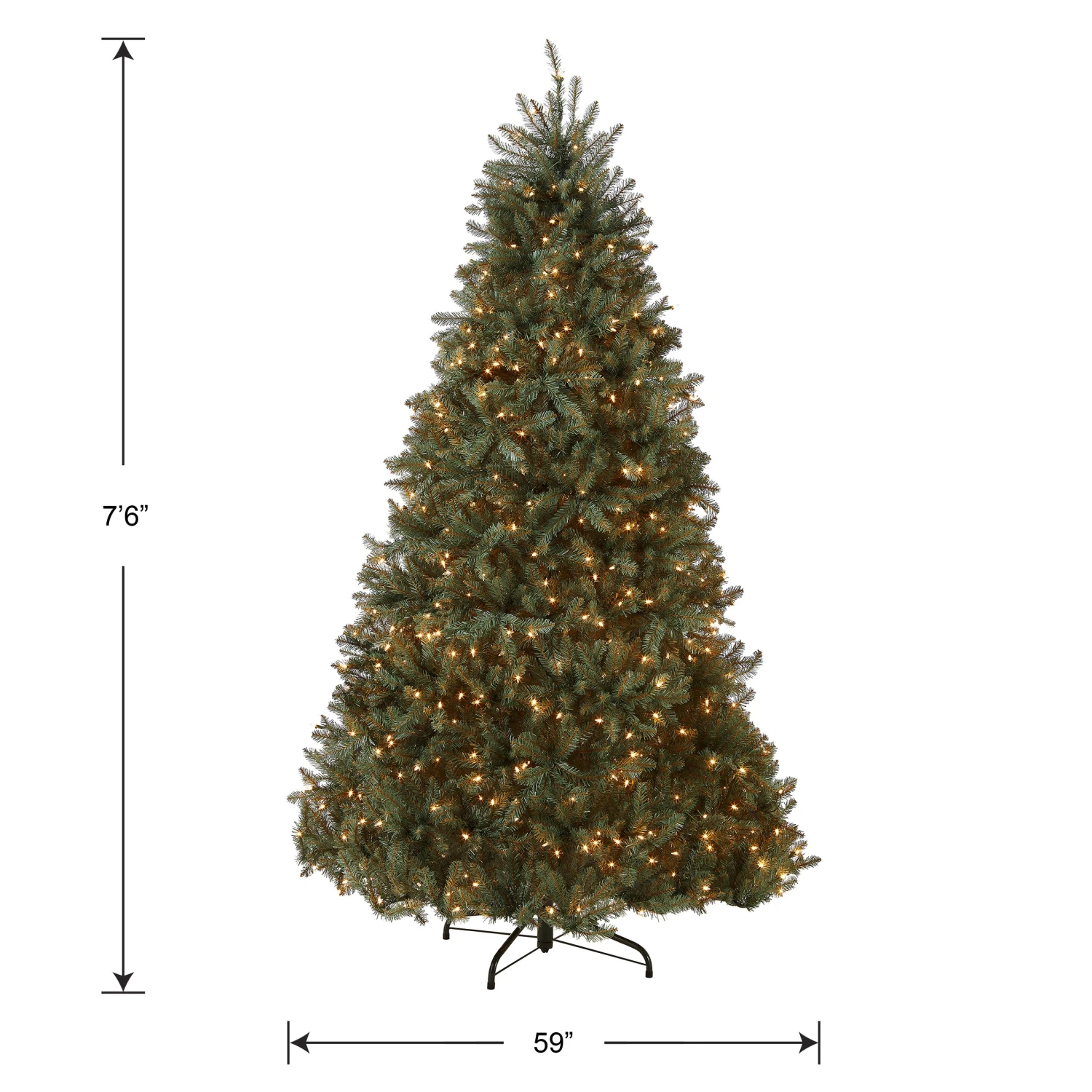 7.5 Ft. Pre-Lit Dunhill Fir Blue Tree With Clear Lights 7 7.5 Ft. Pre-Lit Dunhill Fir Blue Tree With Clear Lights - Image 7
