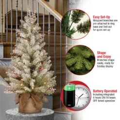 3 Ft. Pre-Lit Dunhill Fir Tree With Warm White LED Lights 19 3 Ft. Pre-Lit Dunhill Fir Tree With Warm White LED Lights -Christmas Trees Sales DUF 300 30 B1 Features 73016325 e2fe 4f26 94e4 79318aed4eac