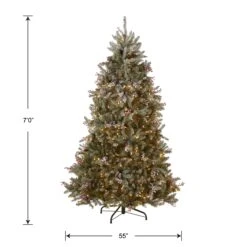 7 Ft. Pre-Lit Dunhill Fir Tree With 700 Clear Lights 12 7 Ft. Pre-Lit Dunhill Fir Tree With 700 Clear Lights -Christmas Trees Sales DUF 300 70 Silo Dim