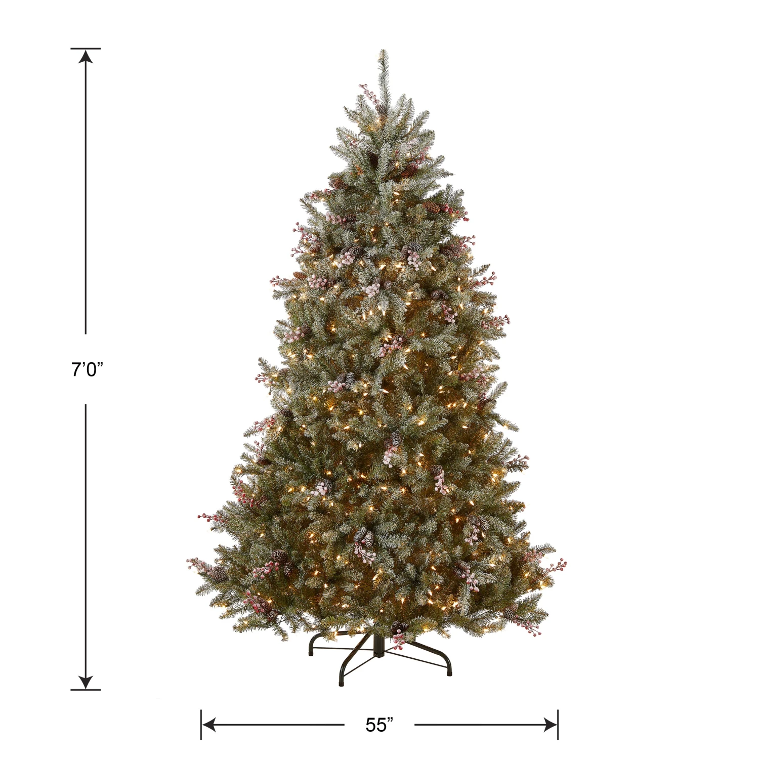 7 Ft. Pre-Lit Dunhill Fir Tree With 700 Clear Lights 5 7 Ft. Pre-Lit Dunhill Fir Tree With 700 Clear Lights - Image 5