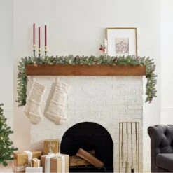 9 Ft. Pre-Lit Dunhill Fir Garland With Clear Lights 8 9 Ft. Pre-Lit Dunhill Fir Garland With Clear Lights -Christmas Trees Sales DUF 300 9A 1 Lifestyle