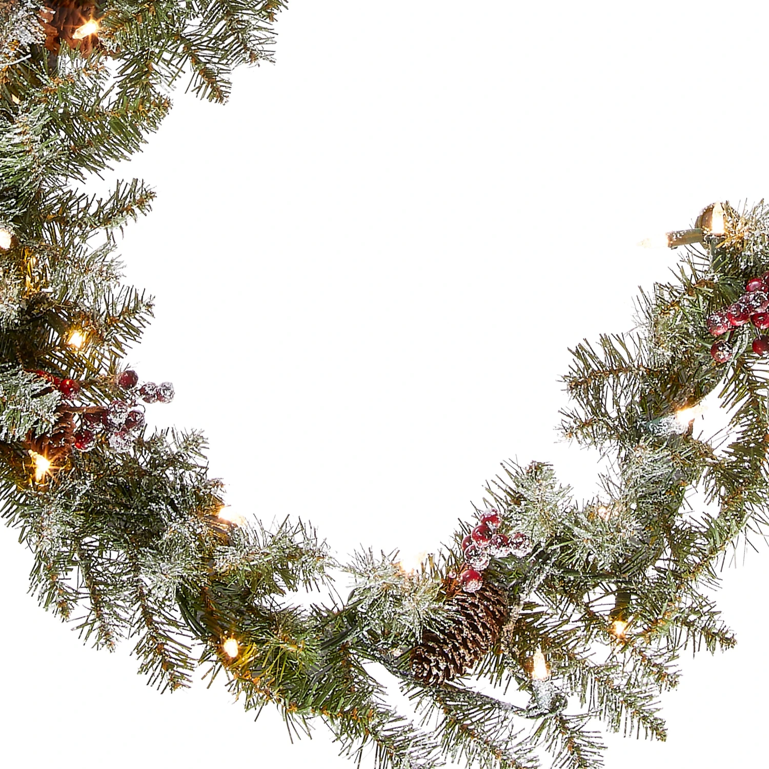 9 Ft. Pre-Lit Dunhill Fir Garland With Clear Lights 5 9 Ft. Pre-Lit Dunhill Fir Garland With Clear Lights - Image 5