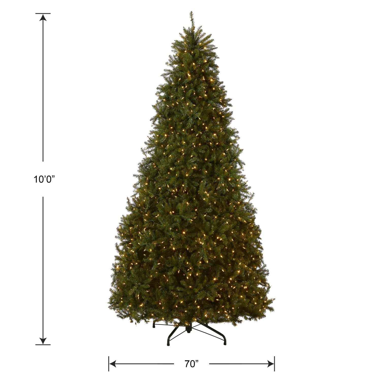 10 Ft. Pre-Lit Dunhill Fir Tree With Dual Color LED Lights 5 10 Ft. Pre-Lit Dunhill Fir Tree With Dual Color LED Lights - Image 5