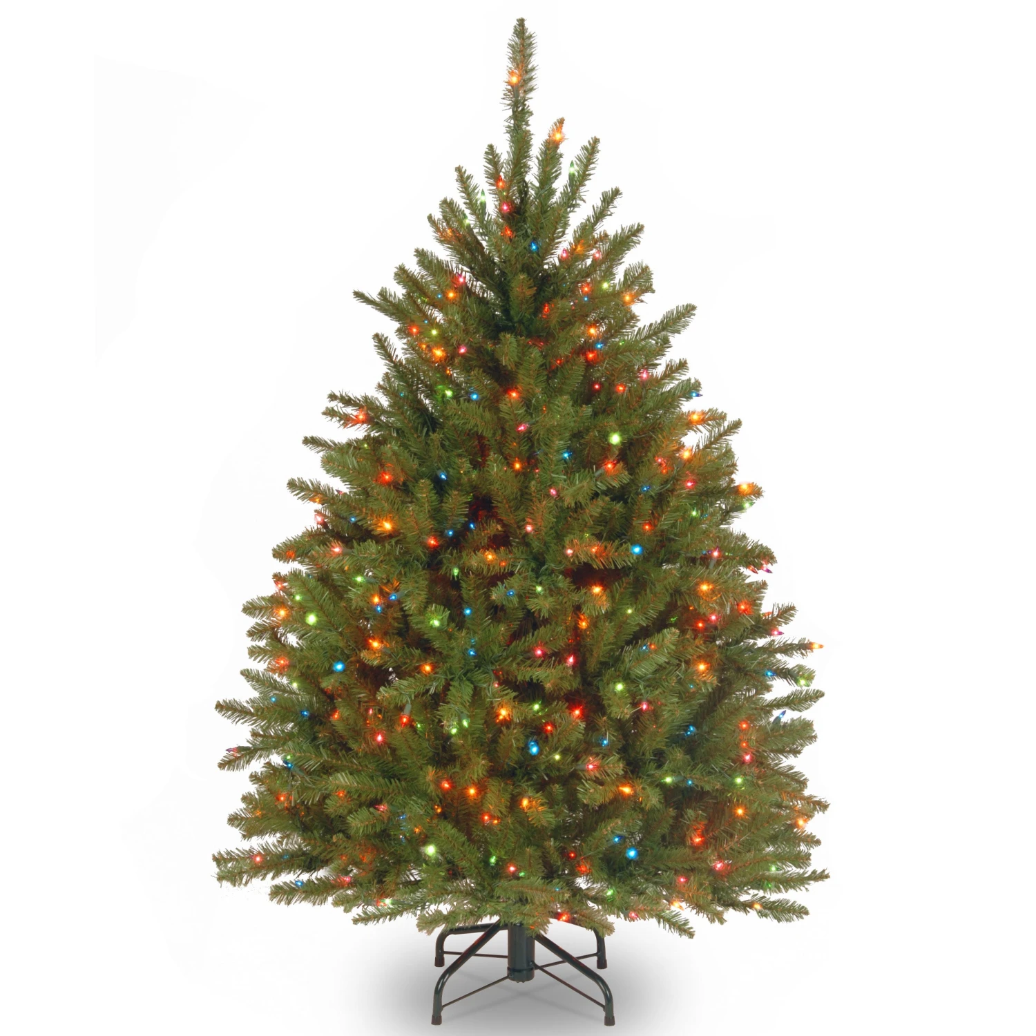 4.5 Ft. Pre-Lit Dunhill Fir Tree With Multicolor Lights 1 4.5 Ft. Pre-Lit Dunhill Fir Tree With Multicolor Lights