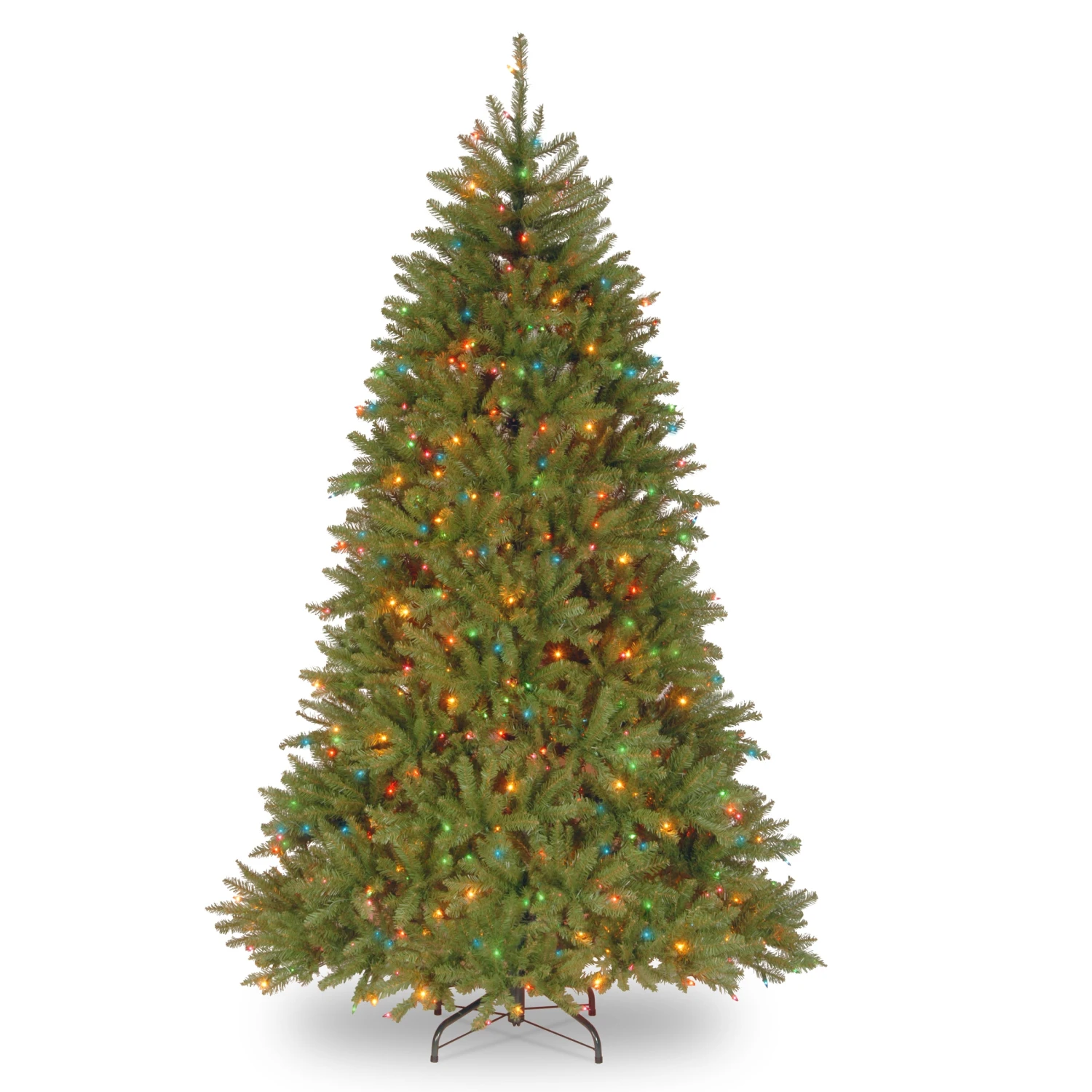7.5 Ft. Pre-Lit Dunhill Fir Tree With Multicolor Lights 1 7.5 Ft. Pre-Lit Dunhill Fir Tree With Multicolor Lights