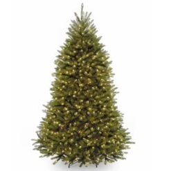 7.5 Ft. Pre-Lit Dunhill Fir Tree With White Lights