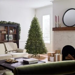 7.5 Ft. Pre-Lit Dunhill Fir Tree With PowerConnect Dual Color LED Lights 15 7.5 Ft. Pre-Lit Dunhill Fir Tree With PowerConnect Dual Color LED Lights -Christmas Trees Sales DUH3 D30 75 Lifestyle