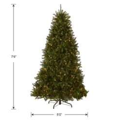 7.5 Ft. Pre-Lit Dunhill Fir Tree With PowerConnect Dual Color LED Lights 13 7.5 Ft. Pre-Lit Dunhill Fir Tree With PowerConnect Dual Color LED Lights -Christmas Trees Sales DUH3 D30 75 Silo Dim