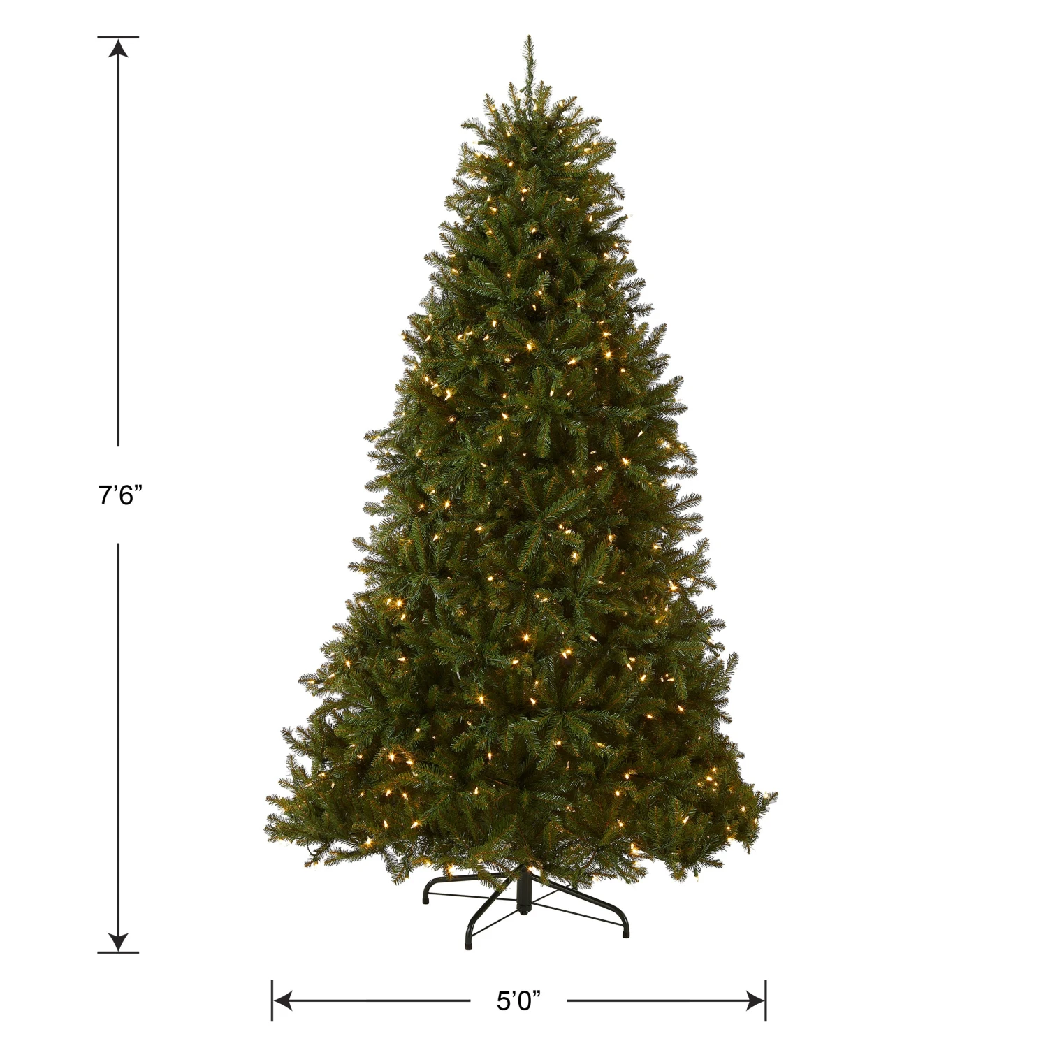 7.5 Ft. Pre-Lit Dunhill Fir Tree With PowerConnect Dual Color LED Lights 4 7.5 Ft. Pre-Lit Dunhill Fir Tree With PowerConnect Dual Color LED Lights - Image 4