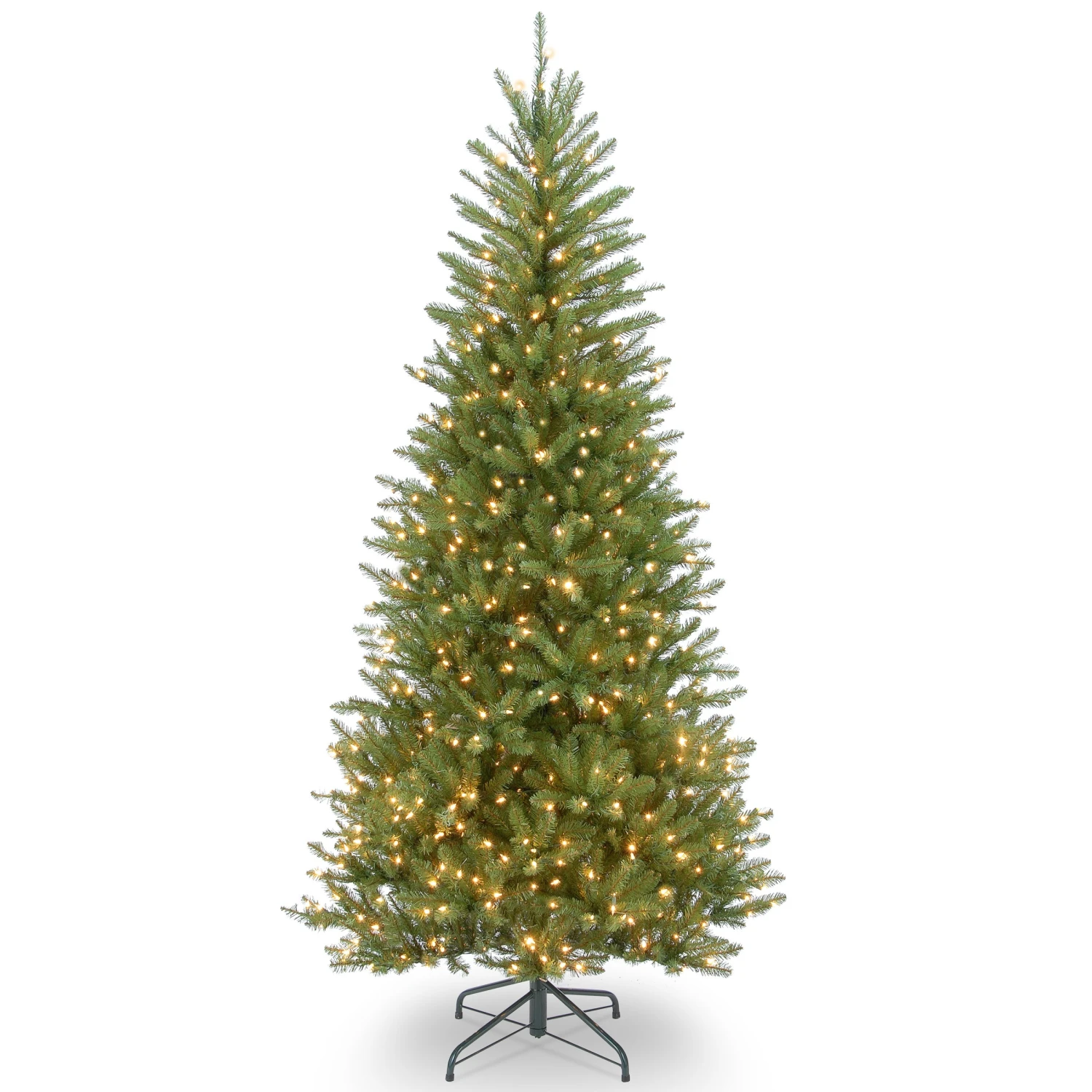 6.5 Ft. Pre-Lit Dunhill Fir Slim Tree With Clear Lights 8 6.5 Ft. Pre-Lit Dunhill Fir Slim Tree With Clear Lights - Image 8