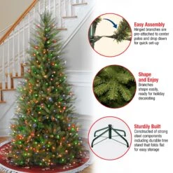 6.5 Ft. Pre-Lit Dunhill Fir Slim Tree With Multicolor Lights 23 6.5 Ft. Pre-Lit Dunhill Fir Slim Tree With Multicolor Lights -Christmas Trees Sales DUSLH1 65RLO Features 8a60f7a8 e765 40b7 a082 c269de7e4dc8