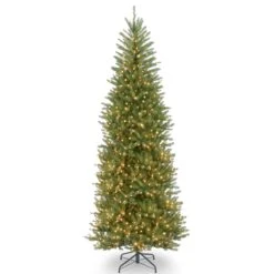 9 Ft. Pre-Lit Dunhill Fir Slim Tree With Clear Lights