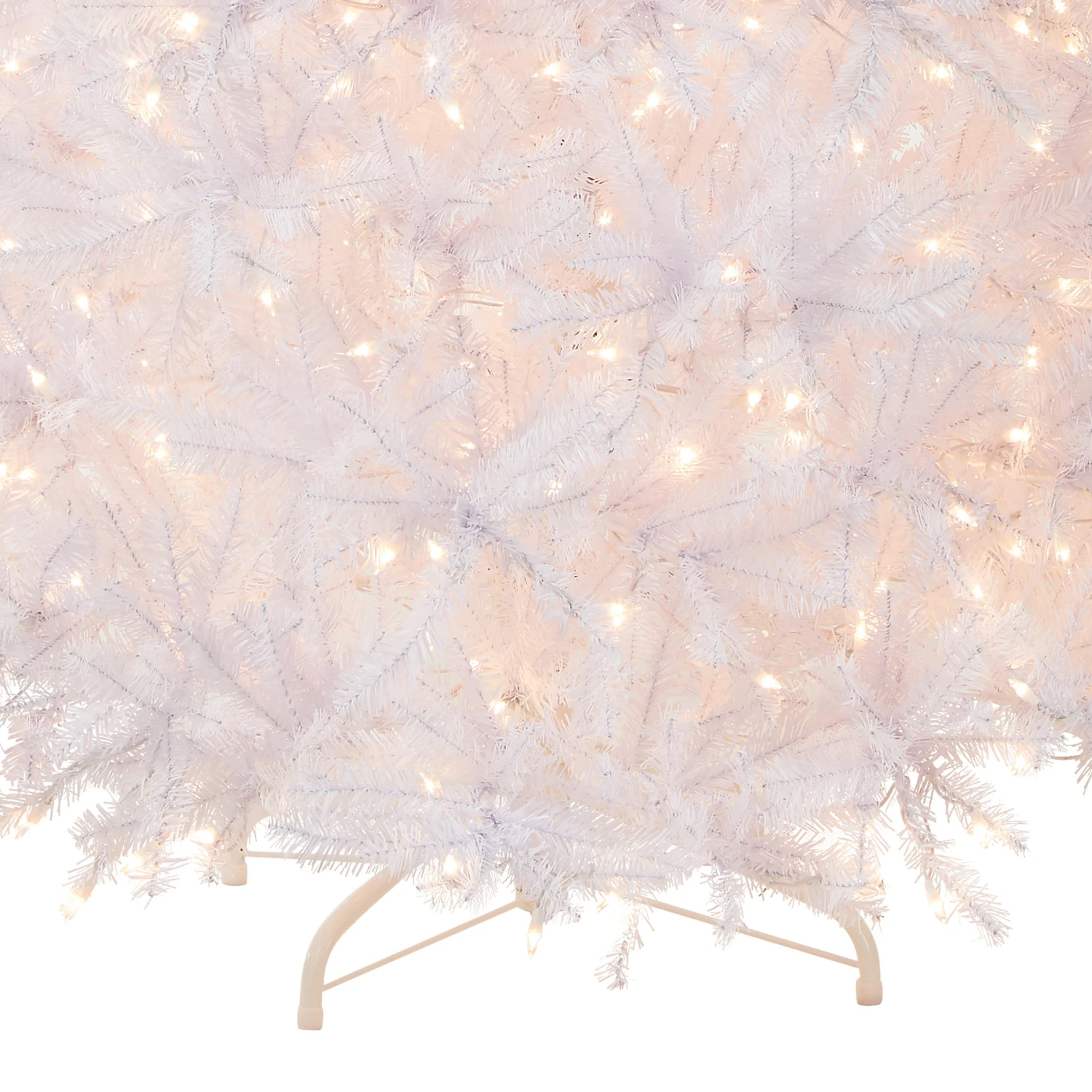 7.5 Ft. Pre-Lit Dunhill Fir White Tree With Clear Lights 5 7.5 Ft. Pre-Lit Dunhill Fir White Tree With Clear Lights - Image 5