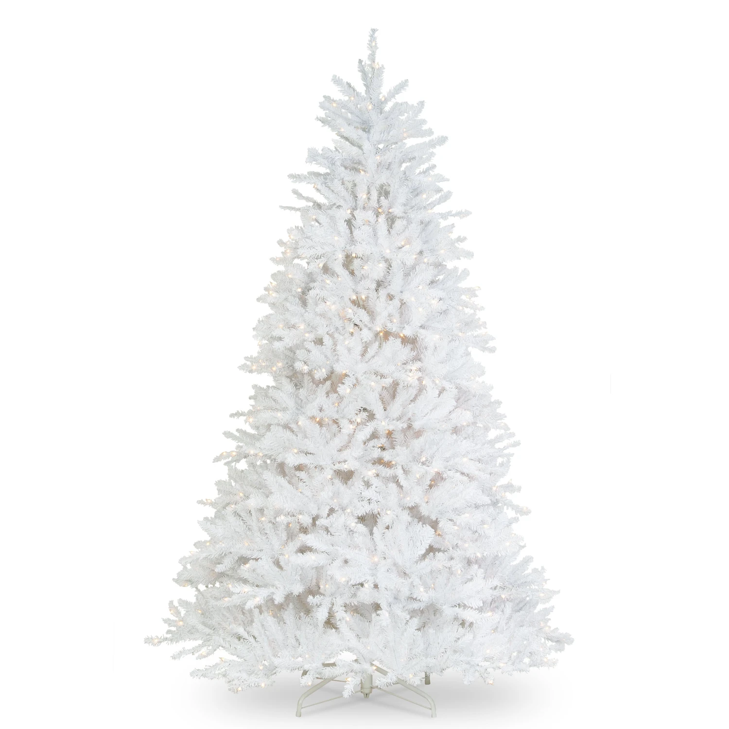 9 Ft. Pre-Lit Dunhill Fir White Tree With Clear Lights 8 9 Ft. Pre-Lit Dunhill Fir White Tree With Clear Lights - Image 8