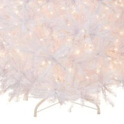 9 Ft. Pre-Lit Dunhill Fir White Tree With Clear Lights 12 9 Ft. Pre-Lit Dunhill Fir White Tree With Clear Lights -Christmas Trees Sales DUWH 90LO Silo C2