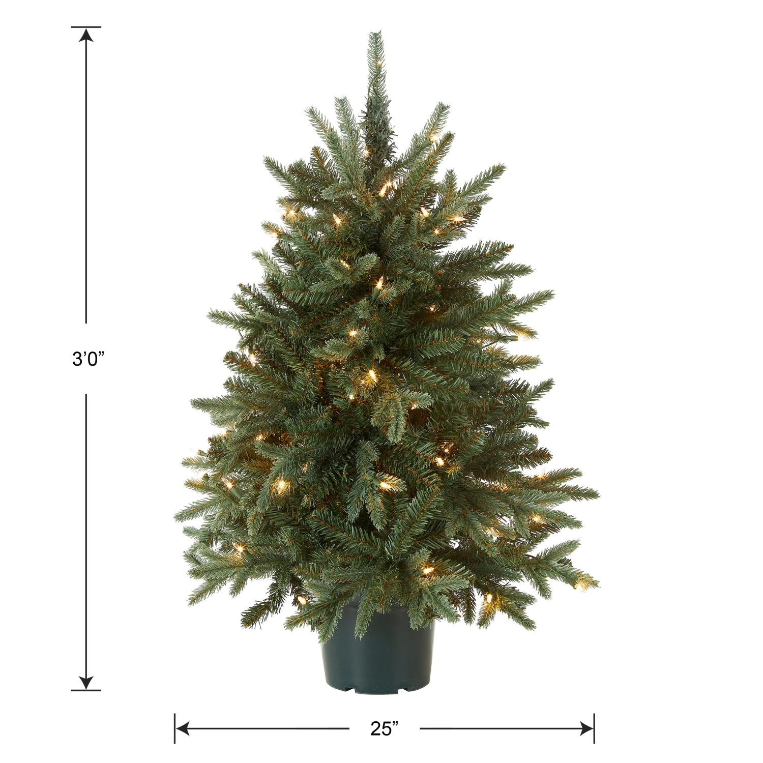 3 Ft. Pre-Lit Everyday Collection Tree With Clear Lights 5 3 Ft. Pre-Lit Everyday Collection Tree With Clear Lights - Image 5