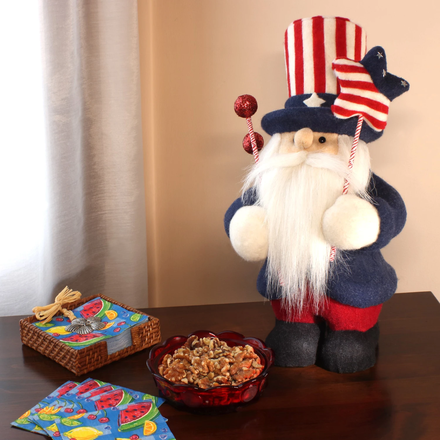 18 In. Patriotic Gnome Decoration In Red, White And Blue Attire 2 18 In. Patriotic Gnome Decoration In Red, White And Blue Attire - Image 2
