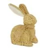 9 In. Braided Bunny Table Decoration Decorated With Woven Ribbon