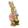 10 In. Female Bunny In Pink Dress Table Decoration