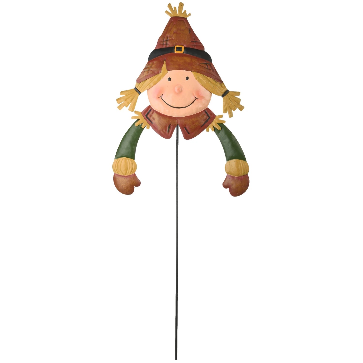 26 In. Scarecrow Girl Garden Stake Outdoor Fall Decoration 1 26 In. Scarecrow Girl Garden Stake Outdoor Fall Decoration