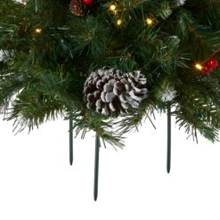 18 In. Pre-Lit Frosted Berry Urn Filler With LED Lights 11 18 In. Pre-Lit Frosted Berry Urn Filler With LED Lights -Christmas Trees Sales FRB 300 18U B Silo C2