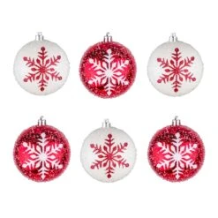 6-Piece Shatterproof Snowflake Ornaments 13 6-Piece Shatterproof Snowflake Ornaments -Christmas Trees Sales FRT100 AH112605 6