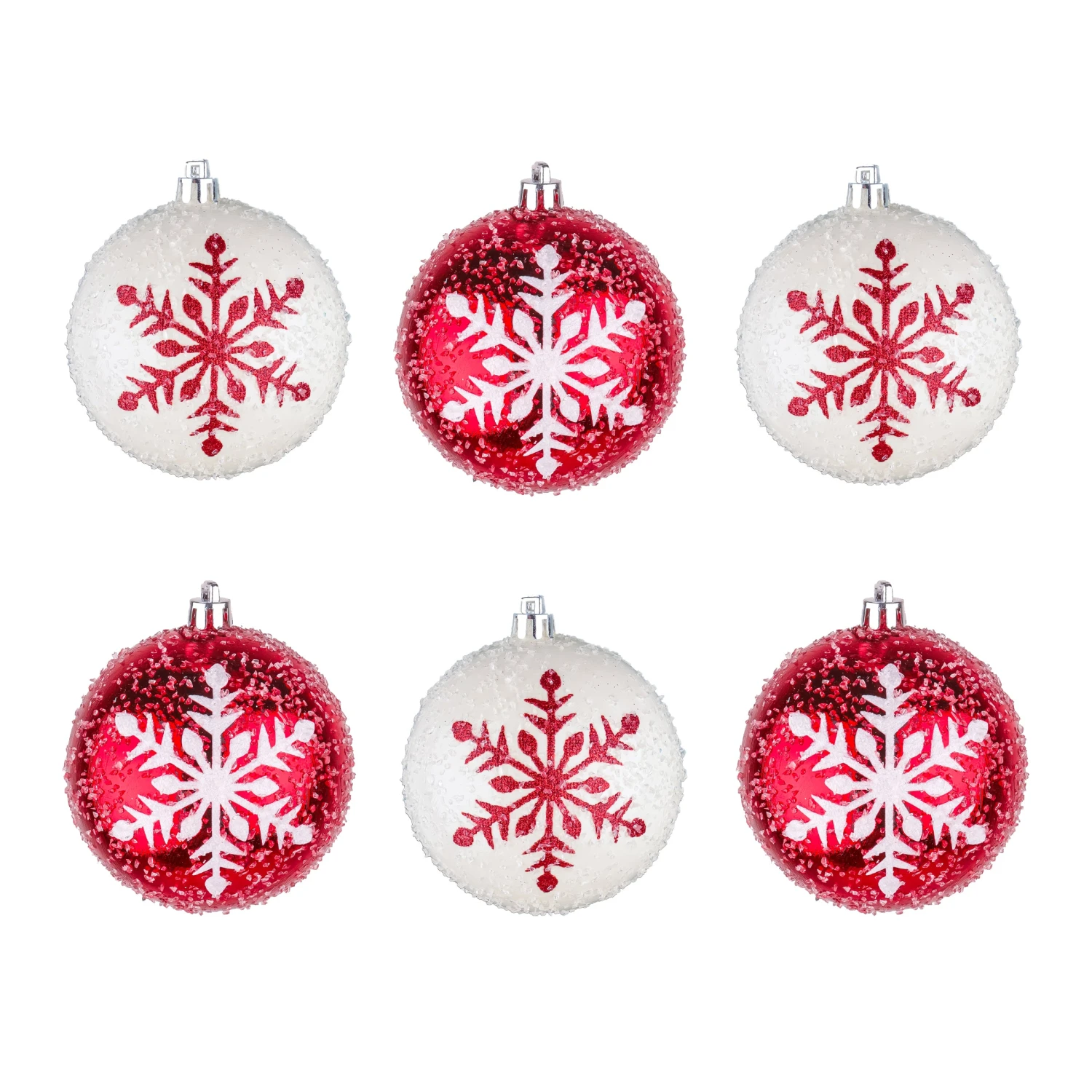 6-Piece Shatterproof Snowflake Ornaments 6 6-Piece Shatterproof Snowflake Ornaments - Image 6