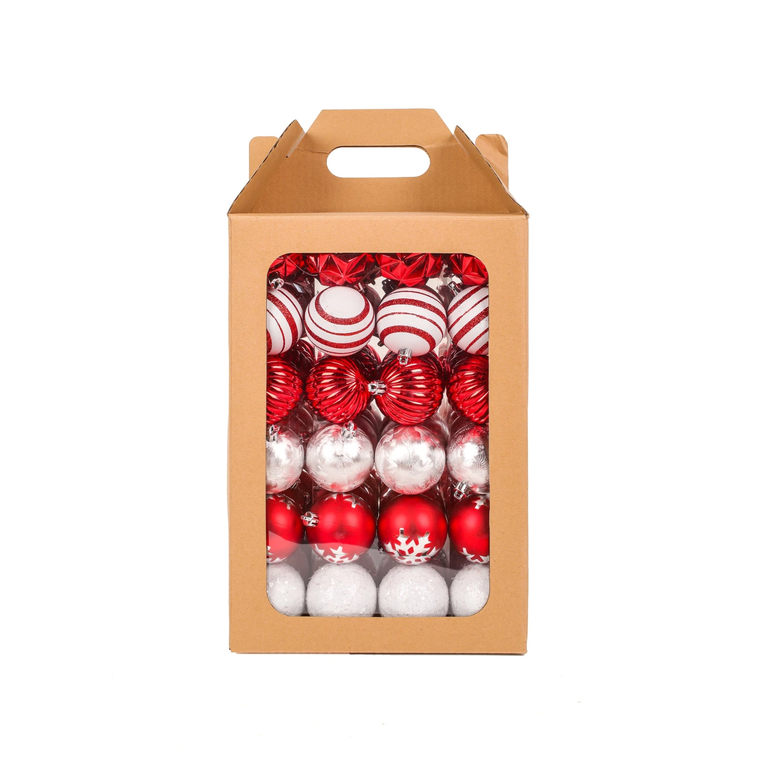 19 In. Red Xmas Ball Decor Set 1 19 In. Red Xmas Ball Decor Set