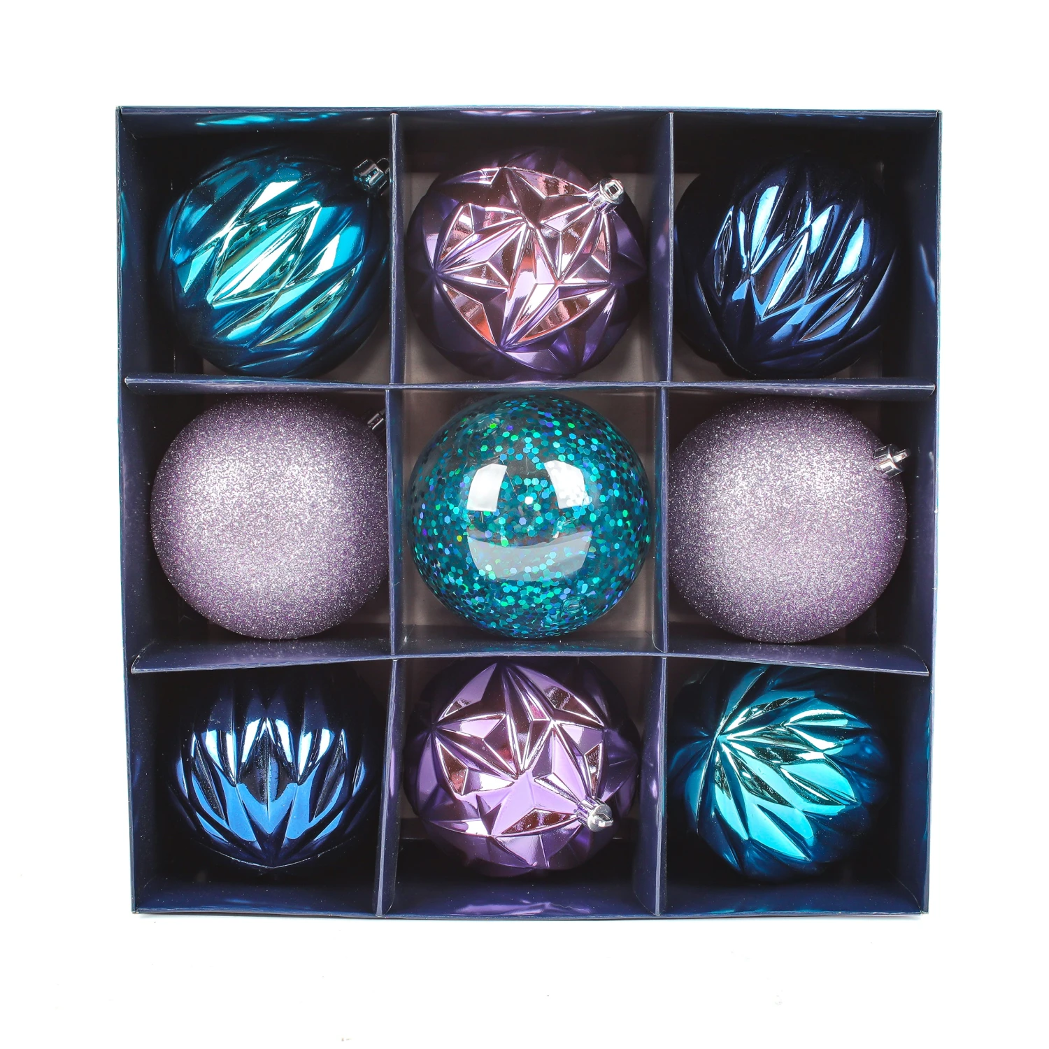 13 In. Purple Xmas Ball Decor Set 1 13 In. Purple Xmas Ball Decor Set