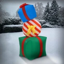 6 Ft. Inflatable Blow Up Giftbox Combination -Christmas Trees Sales FRT100 AX112301 2