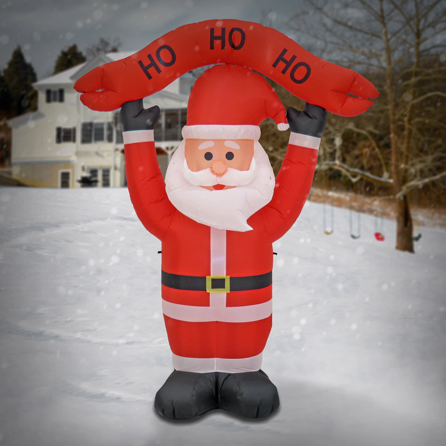 7 Ft. Red Inflatable Blow Up Santa 2 7 Ft. Red Inflatable Blow Up Santa - Image 2