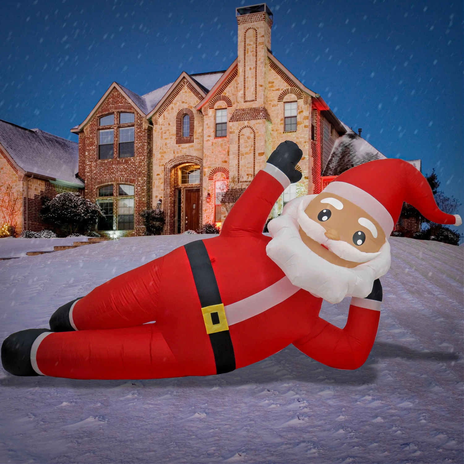 12 Ft. Inflatable Prelit Relaxing Santa 2 12 Ft. Inflatable Prelit Relaxing Santa - Image 2