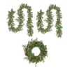 9 Ft. Pre-Lit First Traditions Holly Berry Wreath And Garland Assortment