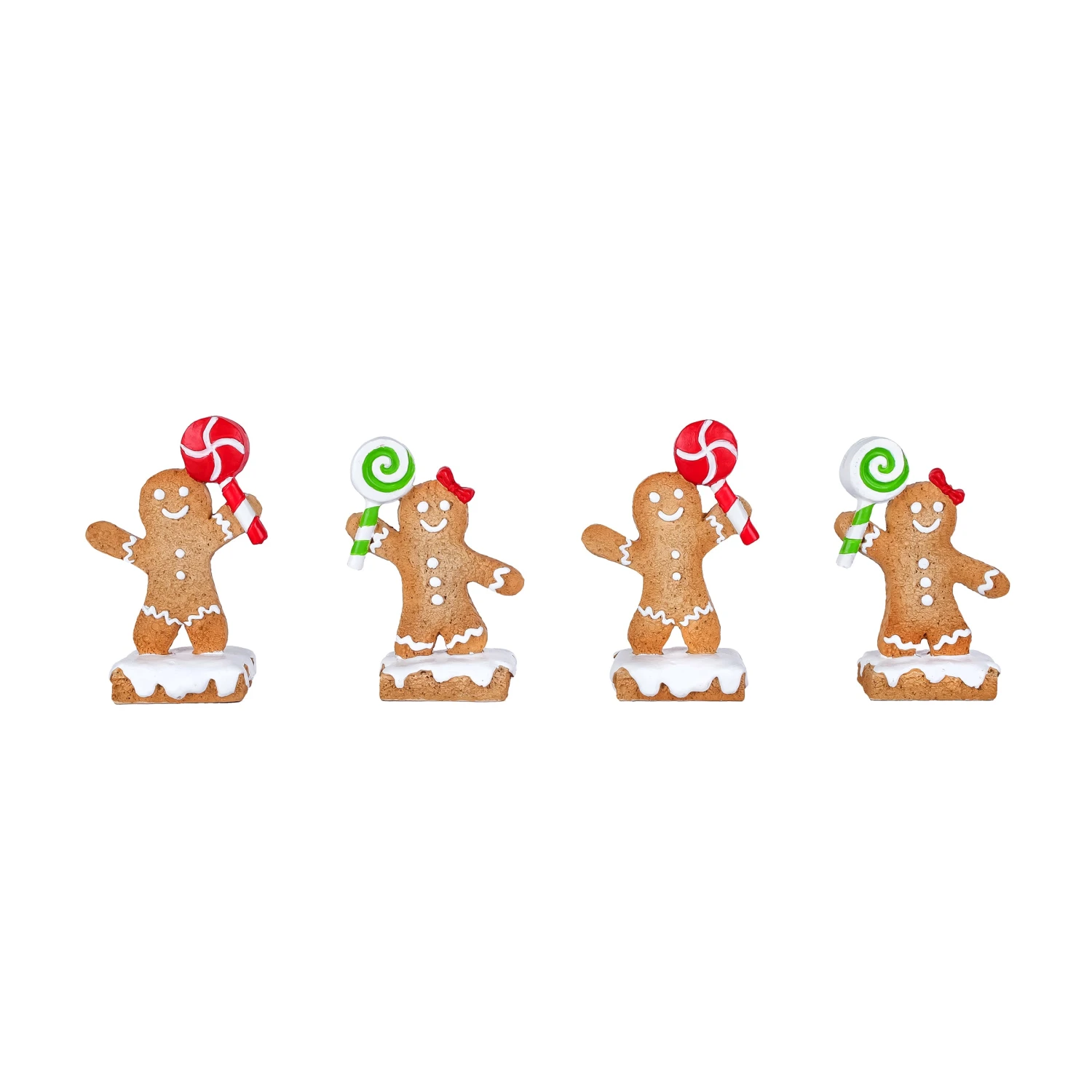 4-Piece Gingerbread Cookie Card Holders 1 4-Piece Gingerbread Cookie Card Holders