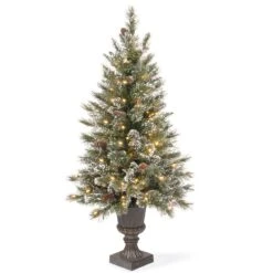 4 Ft. Pre-Lit Aberdeen Blue Spruce Tree With Twinkly LED Lights