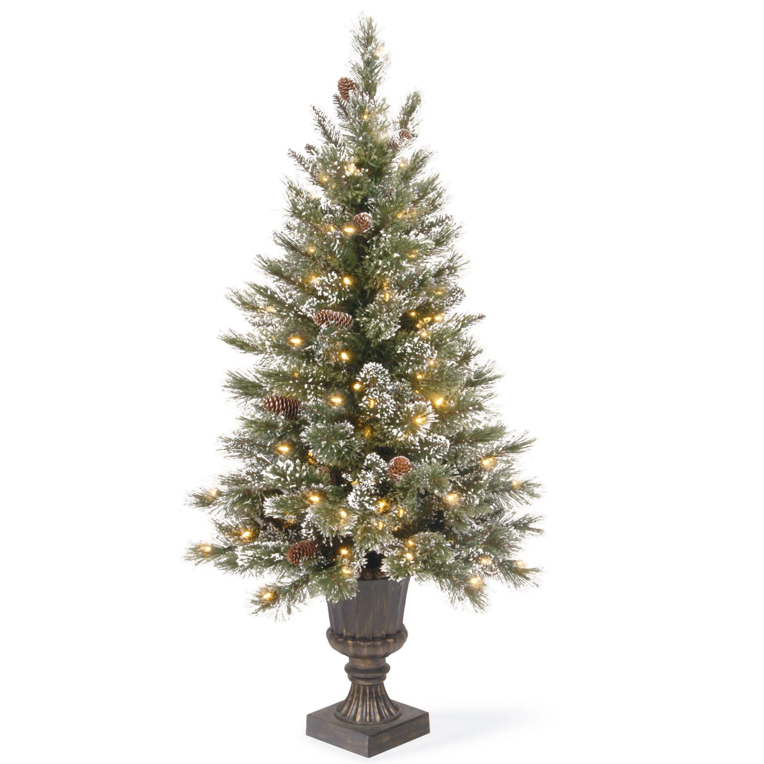 4 Ft. Pre-Lit Aberdeen Blue Spruce Tree With Twinkly LED Lights 1 4 Ft. Pre-Lit Aberdeen Blue Spruce Tree With Twinkly LED Lights