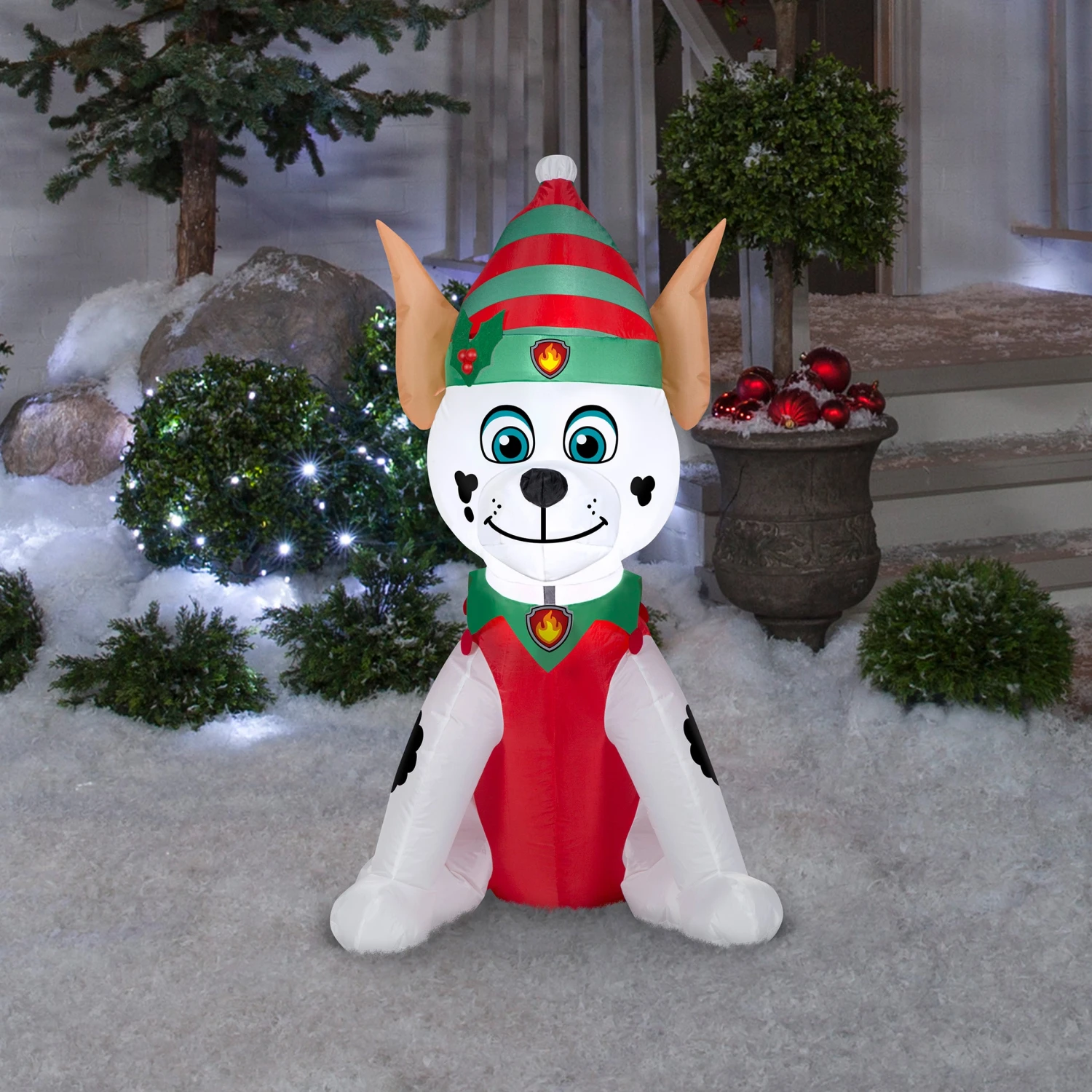 3.5 Ft. Inflatable Elf Paw Patrol Marshall Dalmatian With LED Lights 2 3.5 Ft. Inflatable Elf Paw Patrol Marshall Dalmatian With LED Lights - Image 2