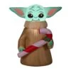 3.5 Ft. Inflatable Baby Yoda With LED Lights