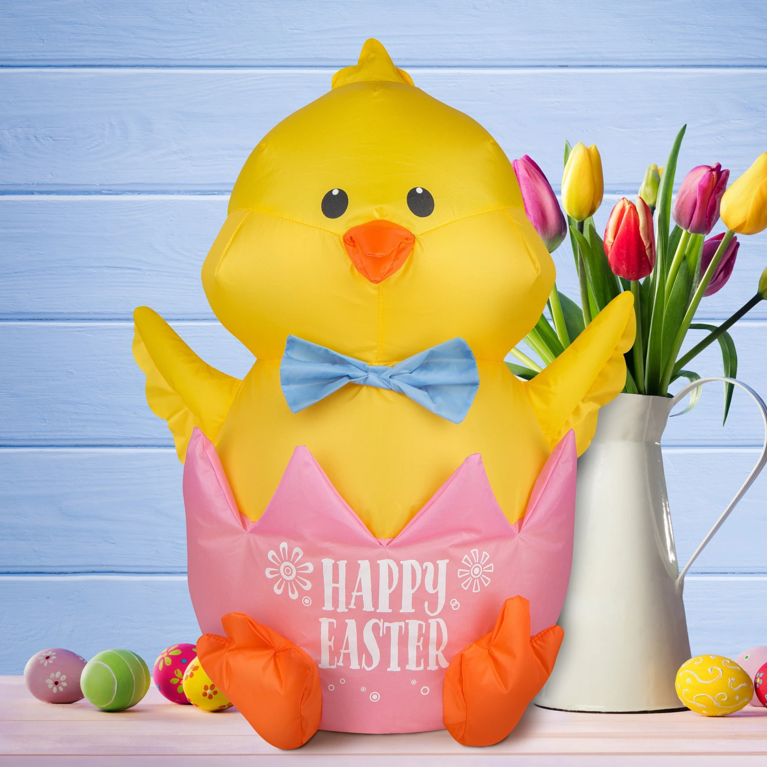 20 In. Inflatable Waving Chick Easter Decoration 2 20 In. Inflatable Waving Chick Easter Decoration - Image 2