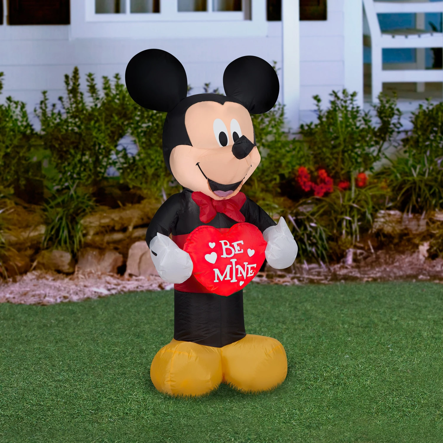 42 In. Valentine's Inflatable Mickey Mouse With LED Lights 2 42 In. Valentine's Inflatable Mickey Mouse With LED Lights - Image 2