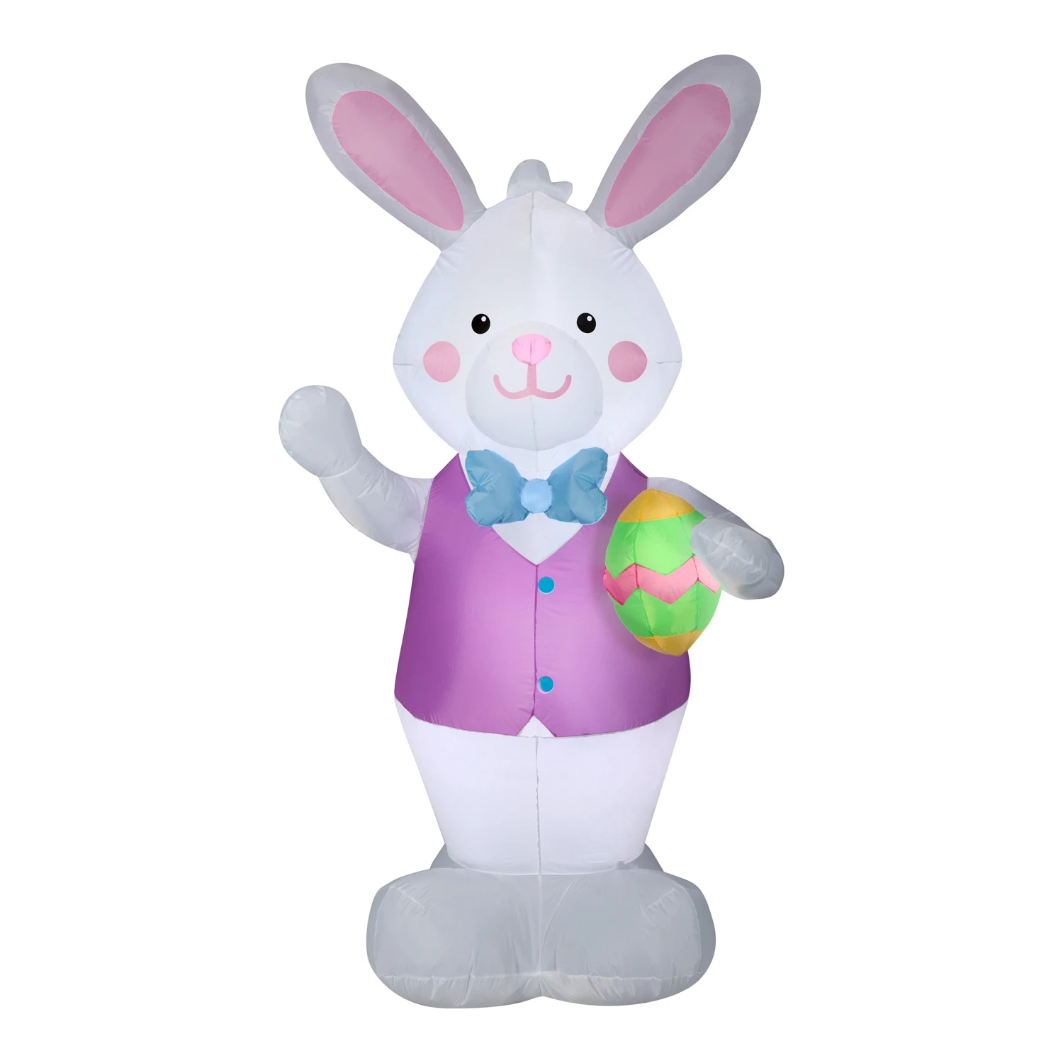 7 Ft. Inflatable Easter Bunny With Egg Decoration 1 7 Ft. Inflatable Easter Bunny With Egg Decoration