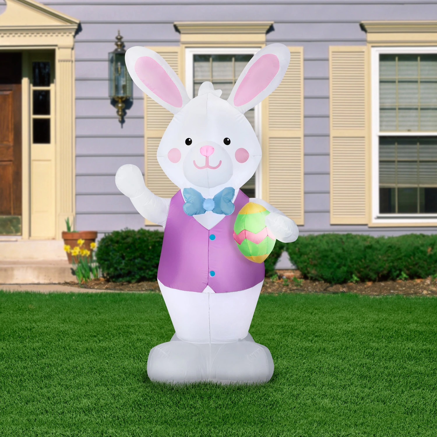 7 Ft. Inflatable Easter Bunny With Egg Decoration 2 7 Ft. Inflatable Easter Bunny With Egg Decoration - Image 2