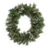 30 In. Pre-Lit Glistening Pine Wreath With LED Lights