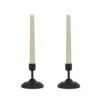 HGTV Home Collection Flameless Heritage Candle Pair, Black Base