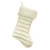 20 In. HGTV Home Collection Puffy Coat Stocking, White