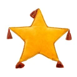 16 In. HGTV Home Collection Star Shape Pillow, Yellow