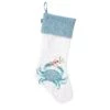 20 In. HGTV Home Collection Embroidered Blue Crab Stocking