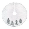 52 In. HGTV Home Collection Embroidered Evergreens Tree Skirt