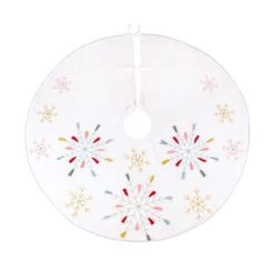 54 In. HGTV Home Collection Embroidered Boho Tree Skirt